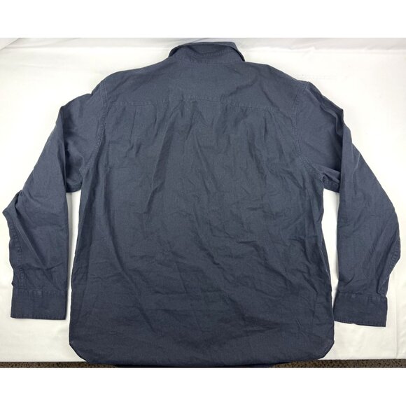 NWT RAG & BONE Griffin Hemp-Cotton Button Up Shirt Navy Size XL $268 - Picture 2 of 9